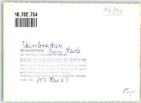 35716 W6344 Steinbrücken , Dillkr FOTO KEINE AK Pension Karle Ort handschriftlich
