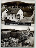 69483 W6948 Affolterbach , Odenw Foto AK Gasthaus Krone Pension Sonneck