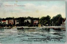 24226 W2305 Möltenort 1908 - Düsternbrook von der Wasserseite Bundestag Ostern 1908