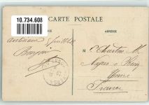 Antananarivo 1912 Foto AK Tracht Briefmarke Bildseite