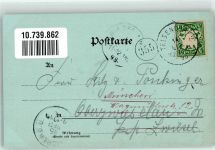 83317 W8221 Teisendorf 1898 Mondschein Adelskorrespondenz