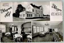 47506 W4133 Vluyn Foto AK Hotel Vlyner-Hof Gaststube Kegelbahn