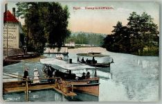 Cheb Eger 1910 Foto AK Dampfschifffahrt
