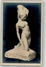 Nr. 626 Akt von Heinrich Missfeldt : Nach dem Bade Skulptur (NPG) Foto AK