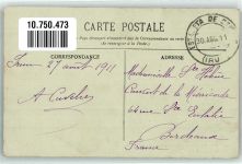 Fuenterrabia Hondarribia 1911 Foto AK Schwimmbad La Pointe d´Igueldo Marke bildseitig