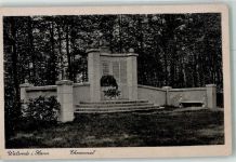29664 W3030 Walsrode 1944 Foto AK Kriegerdenkmal Verlag Hans Andres