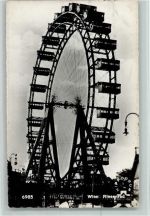 Riesenrad, Wien - Prater 1955 AK Kirmes