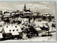 08289 O9412 Schneeberg , Erzgeb - Ortsansicht Winteraufnahme