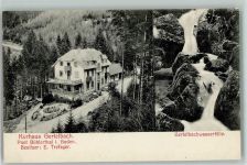 77830 W7582 Bühlertal - Gertelbachwasserfälle Kurhaus Gertelbach