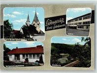 63589 W6464 Eidengesäß - Kirche Schule Waldpartie Dorfgemeinschaftshaus 4-Bildaufnahme