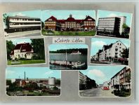 31275 W3160 Lehrte b Hannover - Commerzbank Rathaus Stadtkrankenhaus Parkhaus Hohenhorst-See Teilansicht Burgdorfer-Straße Mehrfachaufnahme