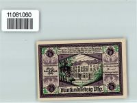07973 O6600 Greiz - Notgeldschein 75 Pfennig Wappen Sommer-Palais
