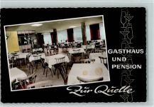 69509 W6942 Bonsweiher - Gasthaus Pension Zur Quelle Innenaufnahme Gastraum