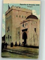 Exposition 1910 - Espagen, color AK Ausstellung
