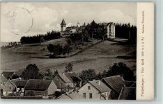 O5803 Finsterbergen Ortsansicht mit Kurhaus Felsenstein Sanatorium 1908