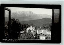 Predeal - Vedere spre Bucegi de la hotelul Cioplea