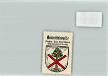 Neumittelwalde Miedzybórz - Vignette Wappen Kaffee Hag ca 1920-1940