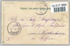 Denkst du daran Jugendstil -Girlande Litho AK Döcker, E. Künstlerkarte