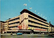W6800 Mannheim Kaufhaus Hansa am Paradeplatz Fahnen Kaufhaus