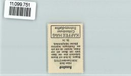 47665 W4176 Sonsbeck - Vignette Wappen Kaffee Hag ca 1920-1940