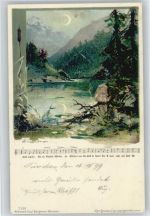 Nr. 7156 Liederkarte 1899 Litho AK Guggenberger, T. Künstlerkarte