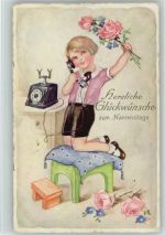 Namenstag 1932 AK Telefon