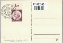 O3300 Schönebeck (Elbe) Stempel Schönebeck Wehrkampftag 1942 Scherenschnitt Phila