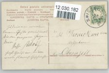 Glamour Frau mit Harfe - Foto AK Musik 1905