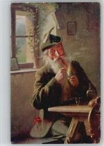 Pfeife rauchen 1915 AK Rauchen
