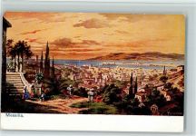 98100 Messina Künstlerkarte Gesamtansicht