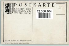 Landschaft - Verlag Seemann Nr. 117 sign H.R v. Volkmann - Waldtal in der Eifel E. A. Seemann Künstlerkarte