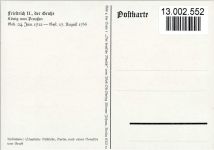 Friedrich II - sign Horst Michel - Bild 4 Der Serie I "Der deutsche Mensch" AK Adel Friedrich der Große