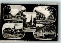 37586 W3354 Markoldendorf - Brückenstraße Alter Markt mit Ratskeller Bahnhof mit Molly Martinskirche Steinbergrestaurant