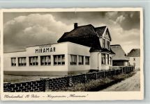 25826 W2252 Sankt Peter-Ording 1941 Foto AK Kurpension Miramar AK kl. Einriss