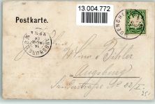 mit dem Münchner Kindl , sign Ernst Platz , Berge Platz, E. 1904 Künstlerkarte