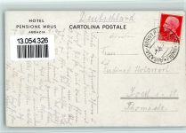 Opatija Abbazia 1934 Künstlerkarte Hotel Pensione Wrus AK