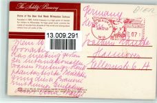 Home of Jos. Schlitz Brewing Company USA Brauerei 1963