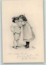 Serie I655 Kinder Geheimnis 1900 AK Döcker, E.
