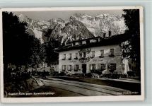 82467 W8101 Klais Foto AK Gasthof Post Klais - Deutsche Heimatbilder Huber Nr. 10249 AK