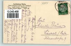 W7887 Laufenburg , Baden Hotel Rebstock Ortsansicht gedeckter Tisch