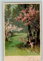 Serie 57 -Ei, Ei - Amor versteckt sich , litho Döcker, E.