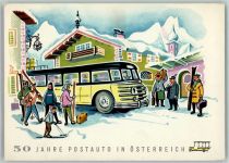 50 Jahre Postauto in Österreich , Omnibus im Winter Post