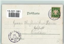 Wappen, Münchner Kindl mit 6 Bierkrügen 1901 AK Münchner Kindl Prägedruck