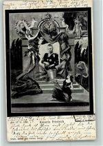 Kaiserin Friedrich - Trauerkarte 1901 AK Adel Preußen