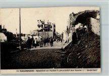 Thessaloniki Saloniki 1917 - Quartier en ruines a proximite des Quais Nr. 11