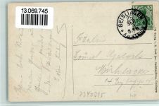 73312 W7340 Geislingen an der Steige 1911 - handcoloriert - Teilansicht, gute Erhaltung AK