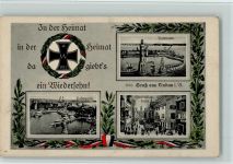 W8990 Lindau (Bodensee) Patriotik, schwarz-weiss-rot AK Eisernes Kreuz