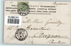 Frau mit Blumengirlande AK Römer 1902 Prägedruck
