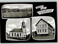 36341 W6420 Wallenrod - Gesamtansicht Kirche Fachwerkhaus 3-Bildaufnahme