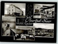 66649 W6692 Oberthal , Saar - Hotel Restaurant Rauber mit Innenansichten, Kegelbahn, gute Erhaltung AK
